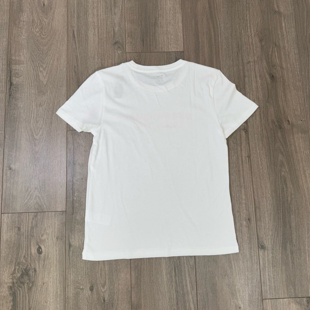 J.Crew T-Shirt WMNS S White USA Swimming Graphic Cotton Retro Athletic Americana - Picture 4 of 7